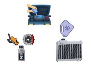 Aceites y Líquidos para la lubricación, frenado, suspesión, refrigeración (coches/motos)