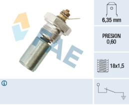 FAE 12260 - MANOCONTACTO ACEITE CITROEN BX, C15 PEUGEOT 205