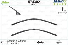 VALEO 574302 - ESCOBILLAS DEL SKODA SUPER B  VOLKSWAGEN PASSAT (3B3, 3B6)