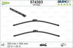 VALEO 574303 - ESCOBILLAS DELANTERAS AUDI A4 B6, B7 SEAT EXEO
