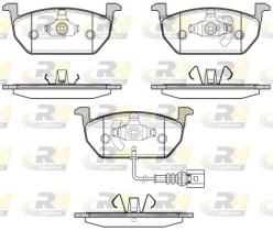 ROADHOUSE 2160101 - PASTILLA DE FRENO delanteras VOLKSWAGEN GOLF V