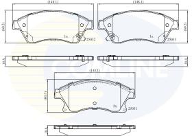 COMLINE CBP32038 - PASTILLAS DELANTERAS OPEL ASTRA J 2009-2015