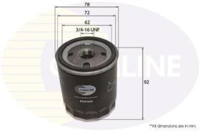 COMLINE EOF023 - FILTRO ACEITE FORD/ VOLVO/ JEEP W7008