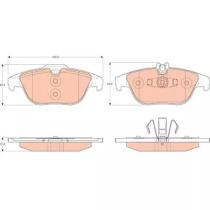 TRW GDB2051 - PASTILLAS DE FRENO TRASERAS MERCEDES CLASE C, T, E