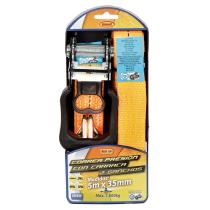 POOL LINE 445 - CORREA 35MM+CARRACA+2 GANCHOS LONG.5M.CAP.1000 KGRS.NORMATIV