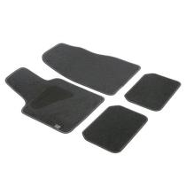 POOL LINE 610101 - JUEGO DE ALFOMBRAS MOQUETAS UNIVERSAL COLOR NEGRO