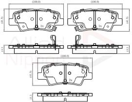 COMLINE ADB32161 - PASTILLAS FRENOS TRASERAS HYUNDAI i20, i30 ACCENT TUCSON