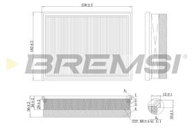 BREMSI FA0557 - FILTRO AIRE C24036 HDI