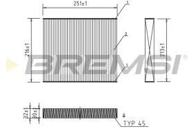 BREMSI FC0183 - POLEN SEAT CU2545