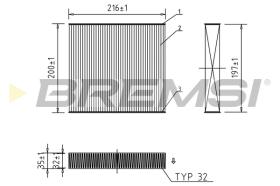 BREMSI FC0078 - FILTRO HABITACULO RENAULT CU22011