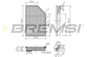 BREMSI FA0636 - AIRE C35177