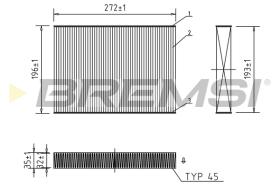 BREMSI FC0470 - POLEN CU2733