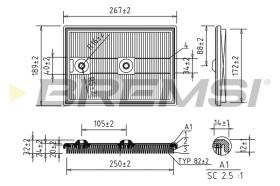 BREMSI FA0611 - AIRE C27009