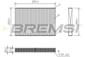 BREMSI FC0484 - POLEN CU3054