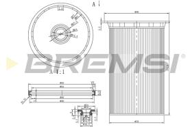 BREMSI FE0341 - FILTRO GASOIL volkswagen