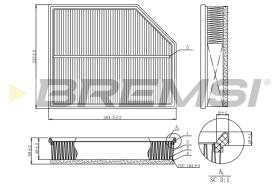 BREMSI FA1213 - FILTRO AIRE C29021