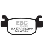 EBC FRENOS MOTOS SFAC415 - PASTILLAS TRASERAS HONDA SH125I CARBONO