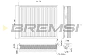 BREMSI FA0213 - FILTRO DE AIRE C24017