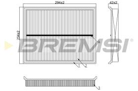BREMSI FA0618 - FILTRO DE AIRE C30130