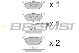 BREMSI BP2848 - PASTILLAS DELANTERAS SEAT 263321