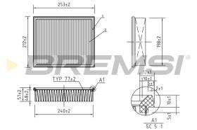BREMSI FA1373 - FILTRO AIRE C27143