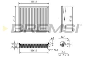 BREMSI FA2075 - FI LTRO AIRE OPEL C26168