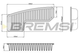 BREMSI FA2326 - FILTRO AIRE LEXUS