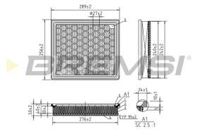 BREMSI FA1044 - FILTRO AIRE C29012