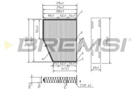 BREMSI FC0190 - FILTRO POLEN SEAT/AUDI/VW equivalente a MANN  CU2939