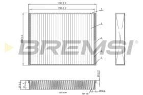 BREMSI FC0459 - POLEN CU25007