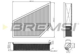 BREMSI FA1215 - C29150 FILTRO AIRE VOLVO