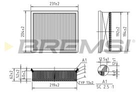 BREMSI FA0598 - AIRE C24004