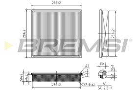 BREMSI FA0654 - FILTRO AIRE c30163