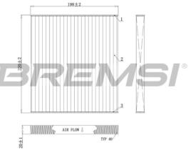 BREMSI FC0498 - FILTRO HABITACULO