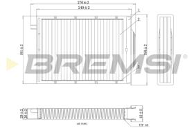 BREMSI FC0980 - FILTRO POLEN RENAULT MEGANE II dCi