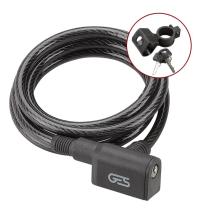 GES RECAMBIOS ACCESORIOS BICI I651X00 - ANTIRROBO BICICLETAS TIPO ESPIRAL 8X1500 MM. NEGRO
