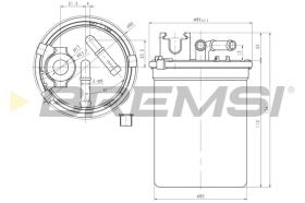 BREMSI FE0780 - FILTRO GASOIL SEAT IBIZA, CORDOBA TDI WK823/3X