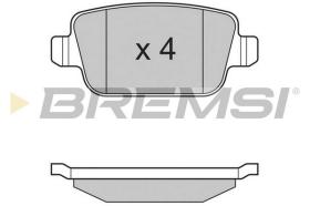 BREMSI BP3300 - PASTILLAS TRASERAS FORD MONDEO IV, S-MAX, VOLVO S80, V70