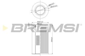 BREMSI FA0116 - FILTRO AIRE alfa romeo Giulietta (940_) (04/2010 - 12/2020)