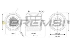 BREMSI FA0625 - FILTRO AIRE OPEL ASTRA K (B16) C16012