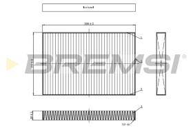 BREMSI FC0495 - FILTRO POLEN AUDI A4